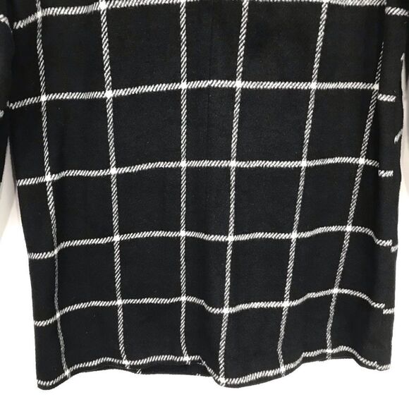 HAVE LA Black White Windowpane Plaid Soft Structure Blazer Jacket - Picture 11 of 16